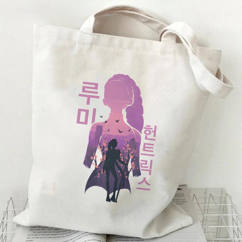 Hot sale Kpop Korean Witch Hunter Girls Group printed canvas bag for women's daily shopping bag