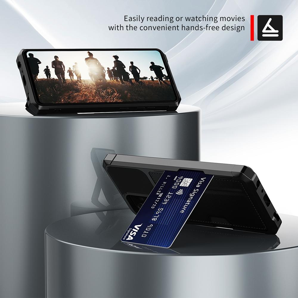 For Samsung Galaxy A12 A52 A72 A13 A33 A53 A73 A14 A34 A54 A35 A55 A36 A56 4G 5G Case Luxury PU Leather Built-in Card Holder ShockProof Back Cover