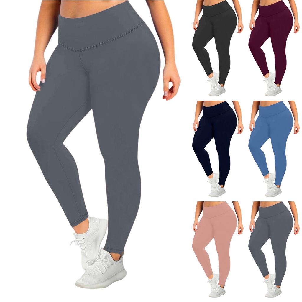 Women's Plus Size Color Butt Lifting Workout Leggings