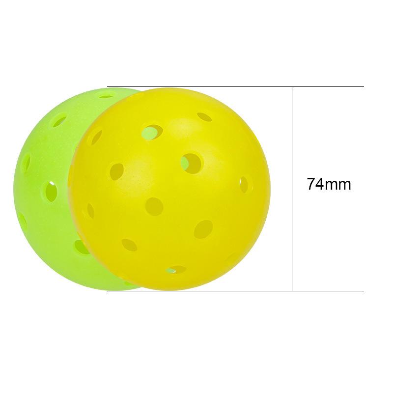 1/3pcs Pickleball Balls Outdoor 48Holes Training Pickleball Accessories 74mm Standard Pickle Balls For Training Competition