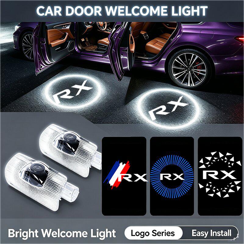 2PCS LED Ghost Projector Car Door Welcome Atmosphere Shadow Light For Lexus RX RX270 RX300 RX330 RX450 2007- Accessorry