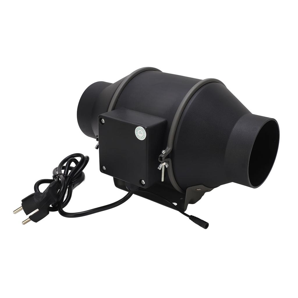 4in Inline Duct Fan with Stepless Speed Controller 35W Grow Tent Hydroponic Ventilation Exhaust Fan
