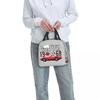 1968 Red Corvette C3 Convertible Classic Car Lunch Bags Insulated Bento Bo Picnic Bags Cooler Thermal Bag for Woman Girl School