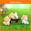 Sweet Akita Puppy Resin Miniature Diy Decor Cute Accessories For Car And Home Decoration