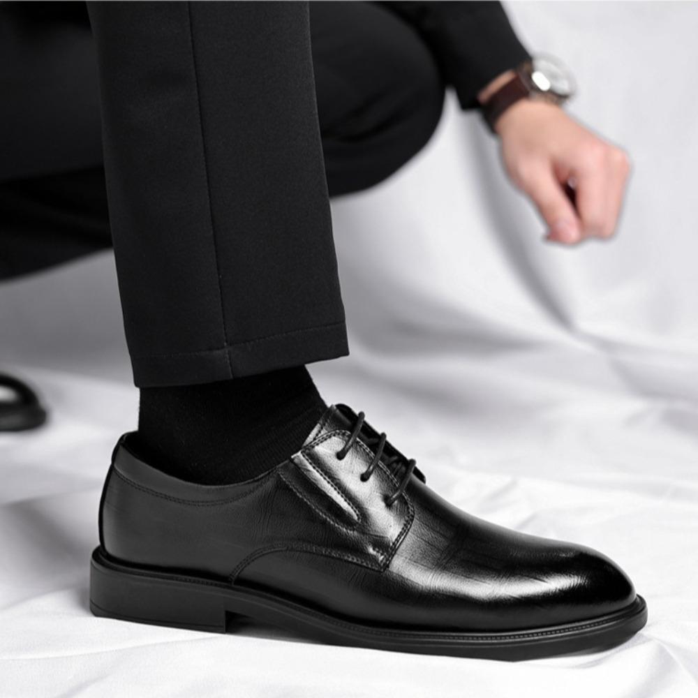 Herren Lederschuhe Vier Jahreszeiten Herrenschuh Innenhöhe Erhöhende Lederschuhe Herren Business Dress Casual Lederschuhe
