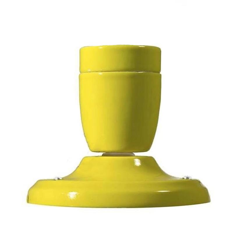 DIY Ceramic Light Socket Ceiling Heat Resistant And Anti-aging Porcelain Ceiling Light E27 Screw Bedside Light Wall Lamp Holder