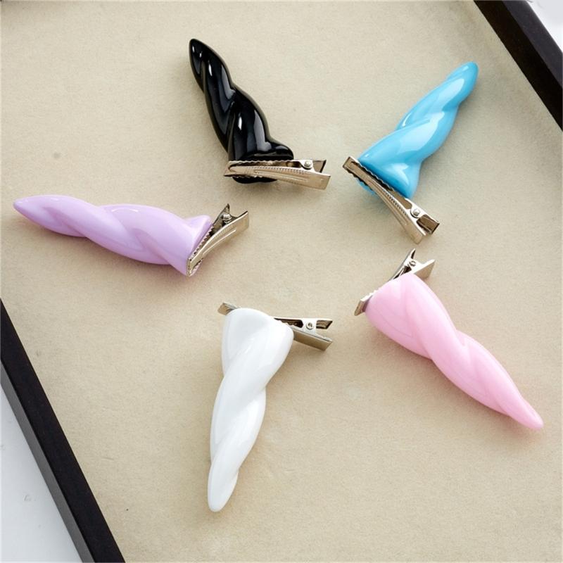 Anime Haarspange Horn Halloween Horn Flache Spange Halloween Haarnadel Tier Elegant Haarspange für Cosplay