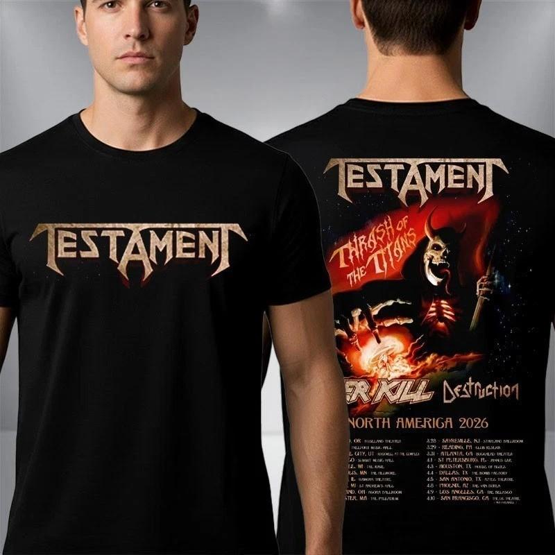 Testament Thrash Of The Titans North America 2026 Schedule Tour TShirt Unisex T-Shirt XXL