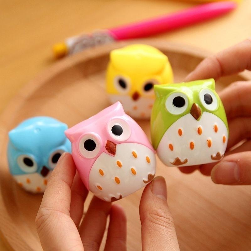 Mini Funny Cute Lovely Owl Pattern Pencil Sharpener School Kid's Favorite School Supplies
