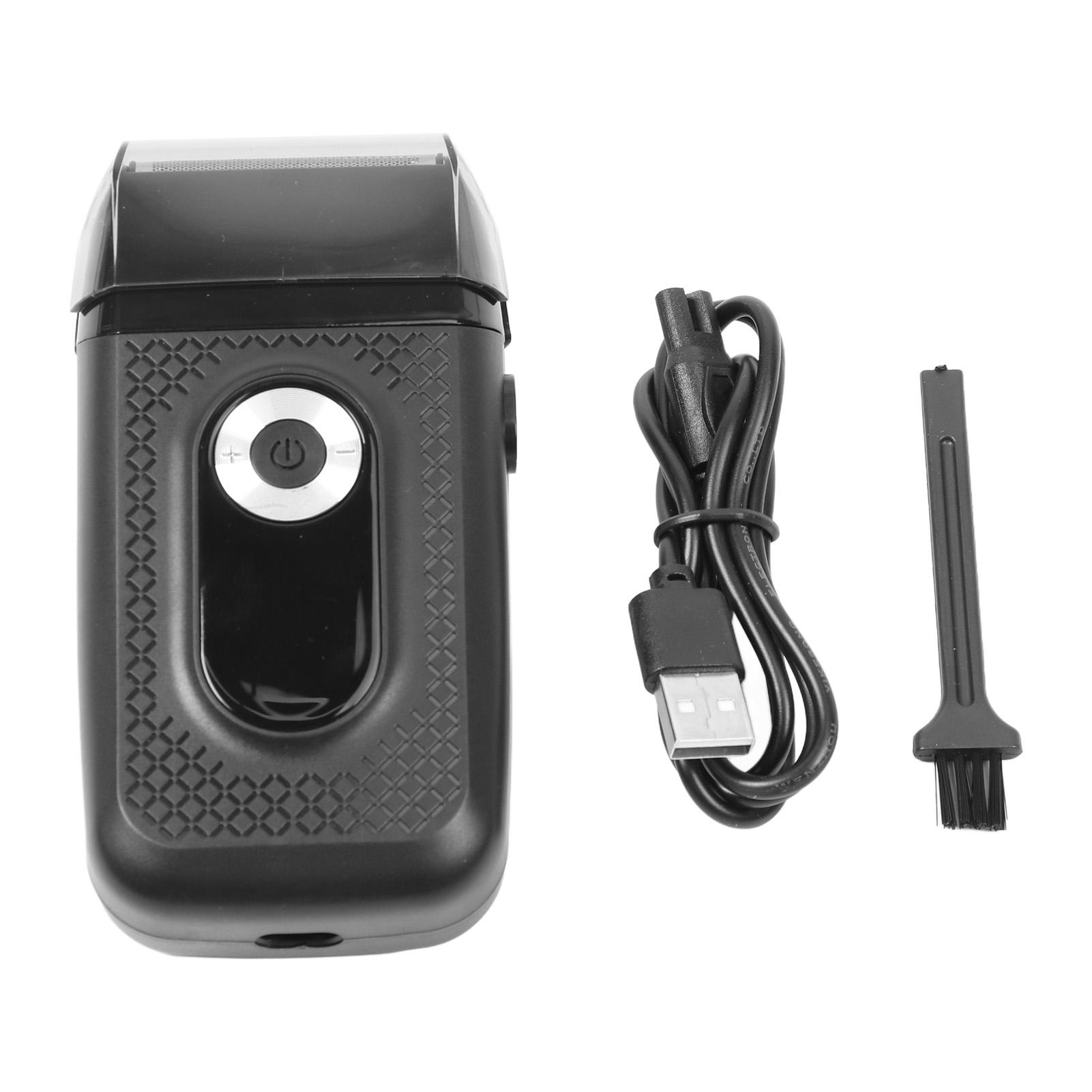 

Электрический триммер для бороды с двойной головкой, перезаряжаемая машинка для стрижки волос, триммер, ЖК-дисплей, уход за бородой