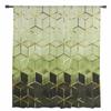 Geometrische Abstrakte Kunst Grüne Marmor Transparente Vorhänge zur Wohnzimmerdekoration Fenstervorhänge Küche Tüll Voile Vorhänge