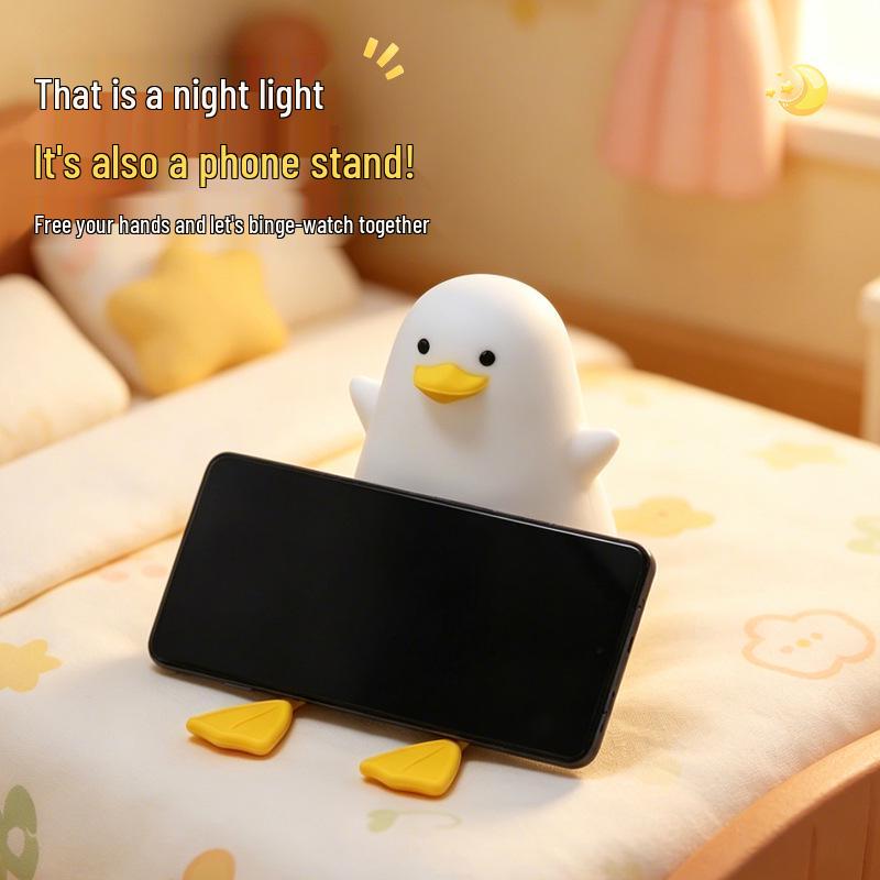 Long-legged Duck Silicone Night Light - Kids' Gift for Birthdays or New Year