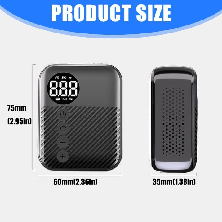 Rechargeable Car Air Compressor Portable Car Tire Inflator Pump With Digital Display Handheld Bicycles Air pumps