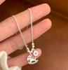 Collana Pendente Portafortuna Stile Cinese con Perla - Elegante Catena per Clavicola da Donna