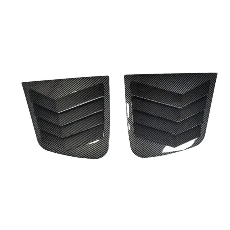 For Kia Sportage KX5 2016 2017 2018  ABS Plastic Rear Window Quarter Louver Cover Side Vent Trim Car Adhesive Accessories