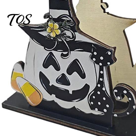 Decorative Napkin Organizer Halloween Wooden Holder, Ghost Pumpkin Tabletop Tissue Dispenser, Unique Gift for Hosts Paper Storage Holiday Dinner Party