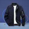 Men's Large Size Jacket Thin Slim Fit Fashion Casual Jacket Spring and Autumn Men's Zipper Pocket Versatile Casual Jacket