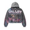 American Streetwear 3D Print Zip Y2K Hoodie Jacket Men Women