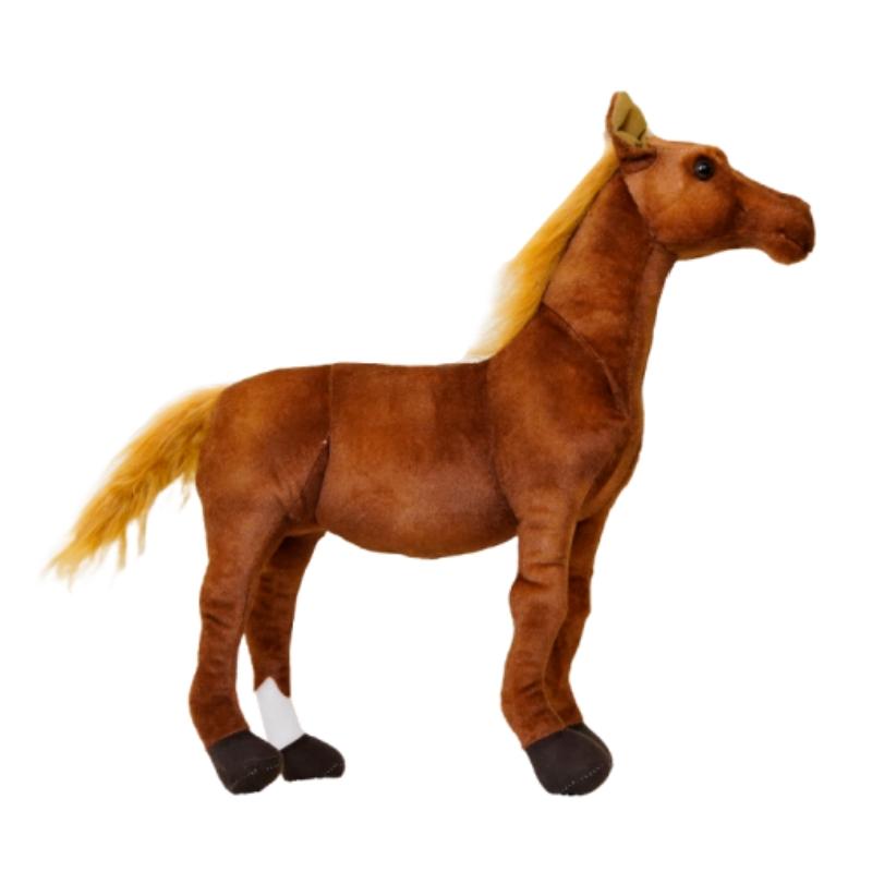30-85cm Creative Cartoon Simulation Horse Plush Toy Doll Home Decoration Kawaii Lifelike Animal Toy Boys And Girls Birthday Gift