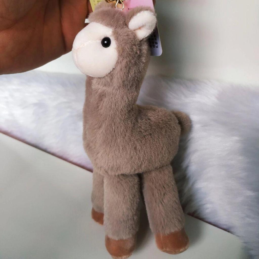 Colorful Cartoon Alpaca Keychain - Plush Llama Doll Bag Charm