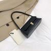 Fashion Retro PU Leather Baguette Bag for Women Elegant Underarm Shoulder Handbag