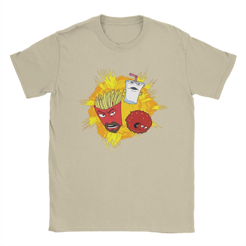 Aqua Teen Hunger Force Pure Cotton T Shirt For Unisex Beach Streetwear T Shirts O-Neck Novelty Tees Big Size Casual Tops