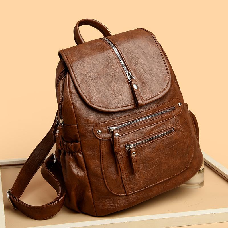 New American Trendy Niche Design Anti-theft Backpack Large Capacity Fashionable Women's Bag