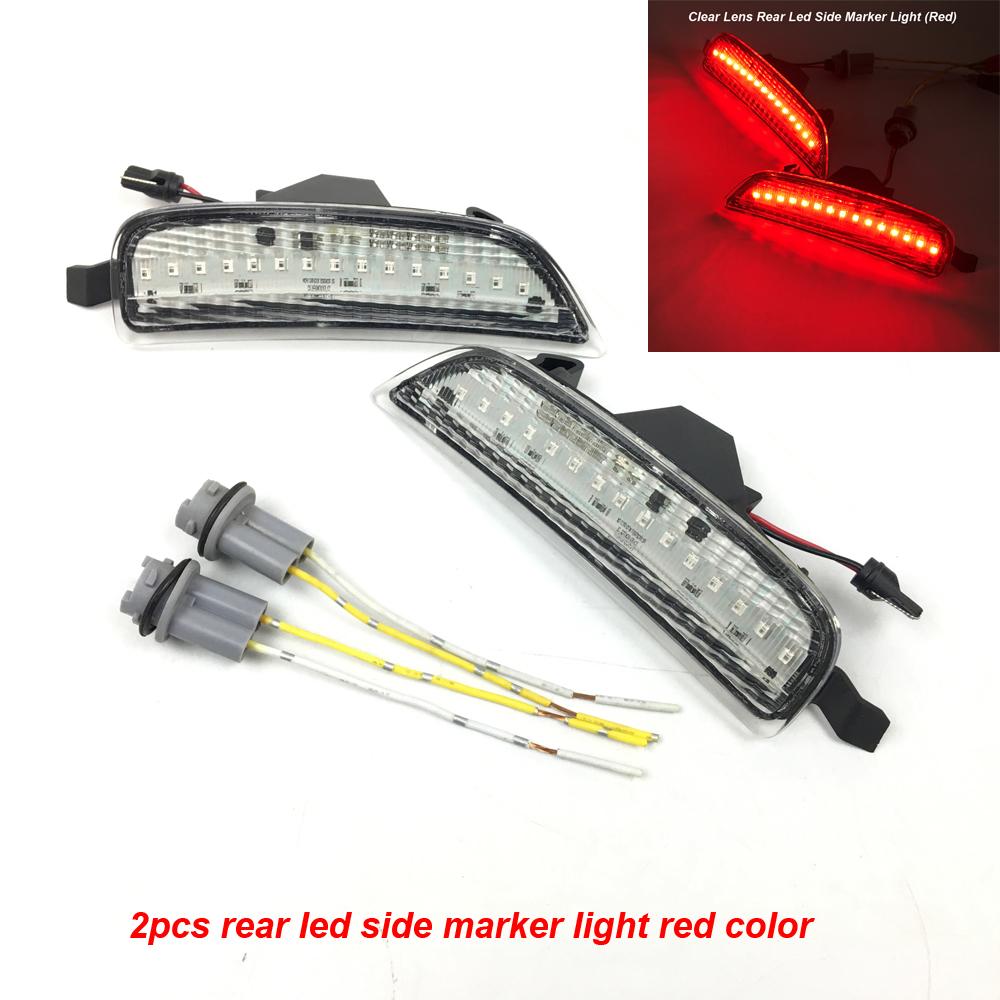 For Mazda Miata MX5 2016 2017 2018 2019 2020 2021 LED Side Marker Light Fender Bumper Lamp Front Amber Red Rear
