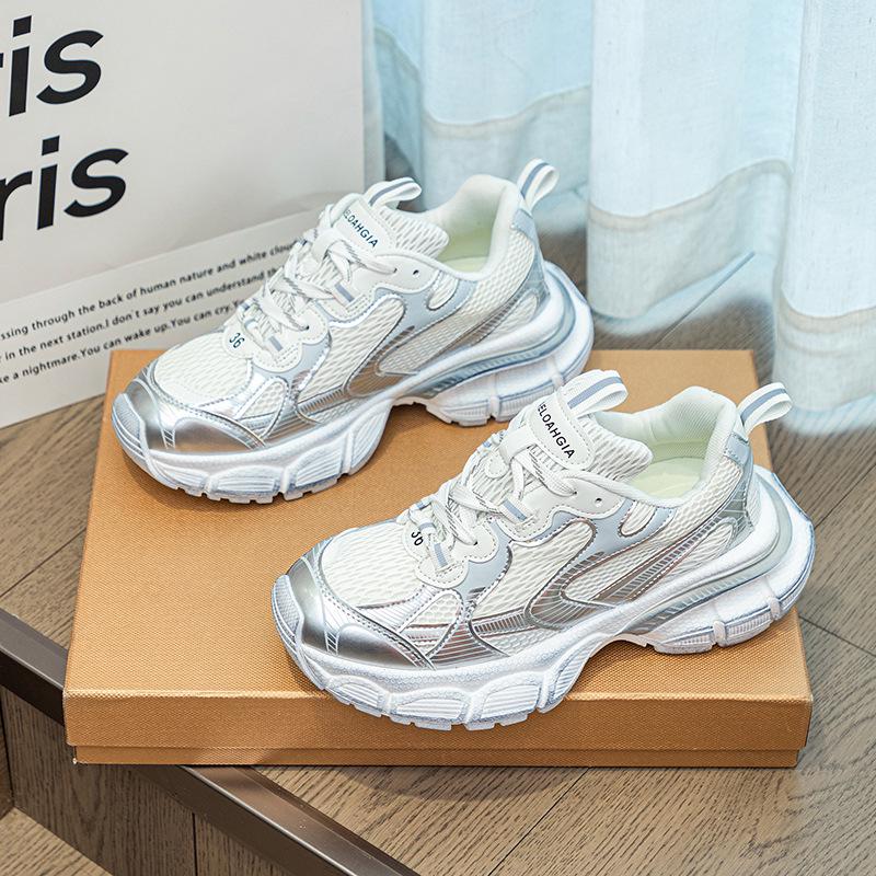 Plus Size Women's Dad Shoes 41-43: Soft Sole Spring/Autumn 2025 Casual Running Shoes