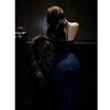 Rochie de Ziua de Naștere Albastru Francez Scânteietoare cu Gât Halter - Elegantă, Sexy și Trendy Rochie 2025