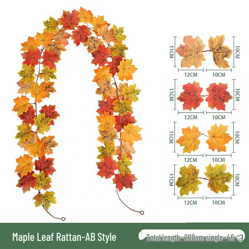 Skladem Podzimní a Halloweenská dekorace z javorových listů pro Vánoce a Den díkůvzdání