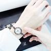 New Luxury Fashion Silver Bangle Bracelet for Women Watches Stainless Steel Retro Ladies Quartz Wristwatches Small Clock