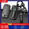 Car Sticker Car TPU Zinc Alloy Key Case Bag Car KeyChain Metal Key Shell For Skoda VRS Octavia A5 A7 Fabia Superb Kodiaq Karoq Y