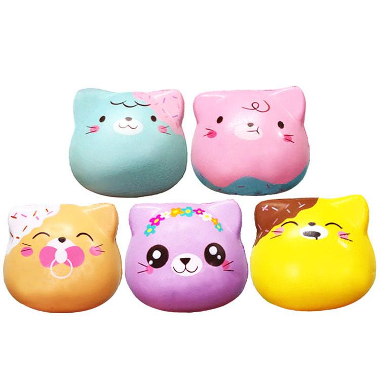 Punimaru Random Blind Bag Squishy Toy Cute Kt Cat Animal Food Slow Rebound Soft Pu Foam Squeeze Stress Relief Gift