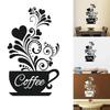 Wall Fashion Decoration DIY Wall Stickers Coffee Cup Decal Removable Kitchen Art Mural Decor Wall Sticker Accessories Tools