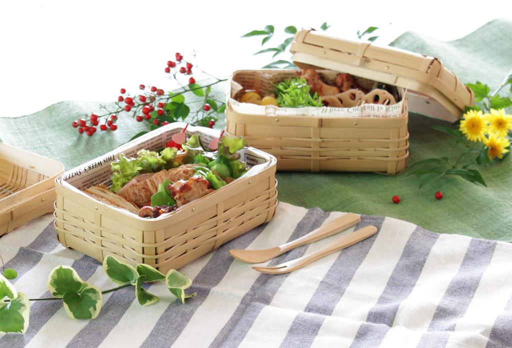Manyo Bento 17 x x 78001 Box, Natural, 12.5 H8.5cm,