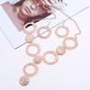 Retro Alloy Necklace Jewelry Set With Gold Plated Finish For Art Fashion Enthusiasts