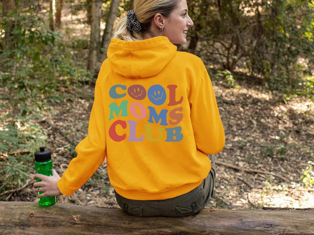 Cool moms club Mikiny Pulovry estetický street style unisex ženy citát z čisté bavlny top svetr s kapucí mikiny s kapucí