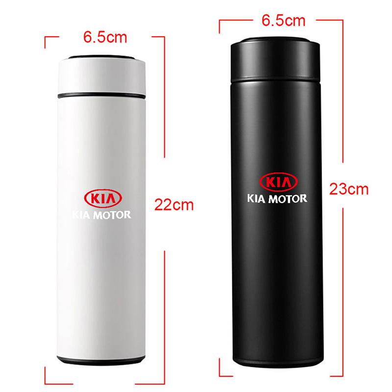 2026 Hot Car Sticker Portable Car Smart Thermos With Temperature Display Stainless Steel For KIA KN Rio Ceed Sportage Cerato Sou