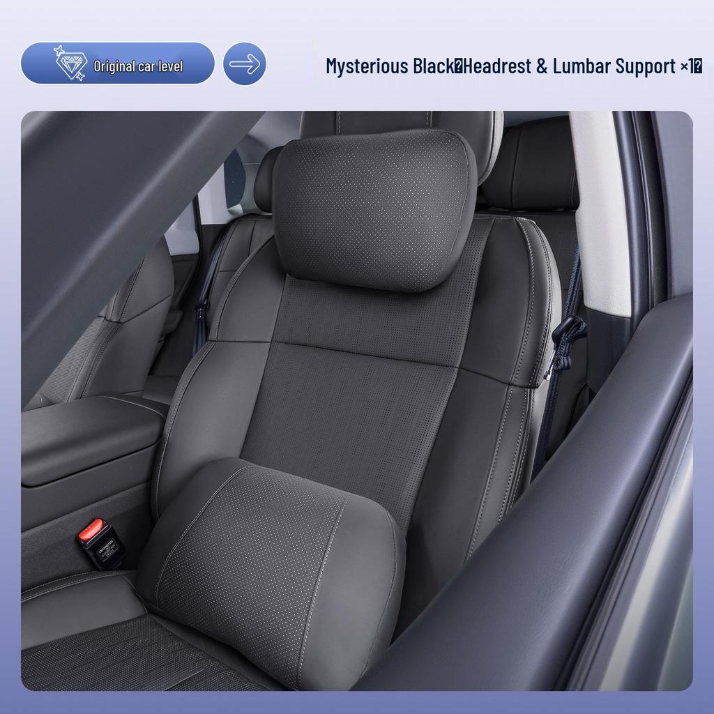 Leapmotor B10 Headrest & Lumbar Support Cushion - Neck Protector & Car Decorative Accessory.