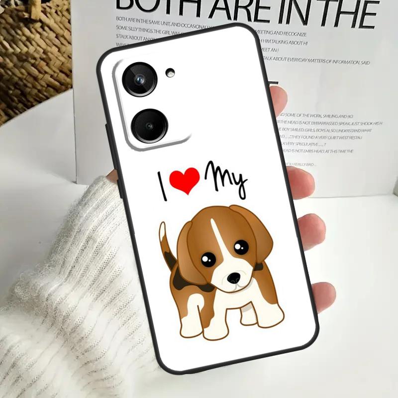 Beagle Dog For Realme GT6 GT7 15 Pro 10 11 12 13 14 Pro Plus C55 C71 C75 C67 C63 C61 C53 C35 C65 Case