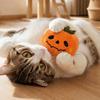 jijijing Halloween Theme Cat Toy, Soft Ghost Bat Pumpkin Plush Cute Stuffed Chew Toy for Indoor Cats Boredom Relief