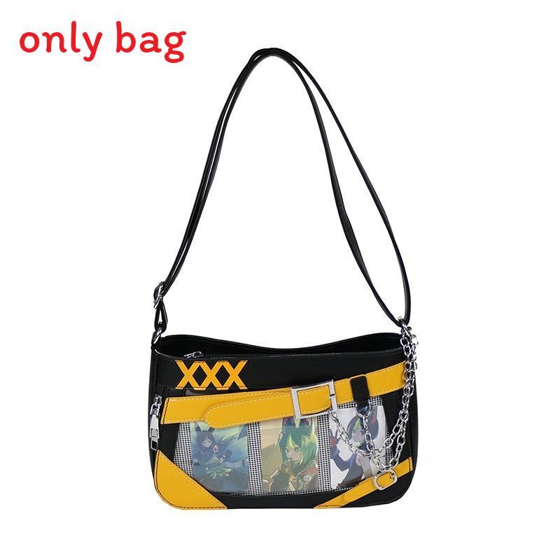 Color Simple Blocking And Chain Design Women Casual Shoulder Itabag Bags