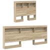 Bookshelf Bed Sonoma Oak 75 x 190 cm Particleboard