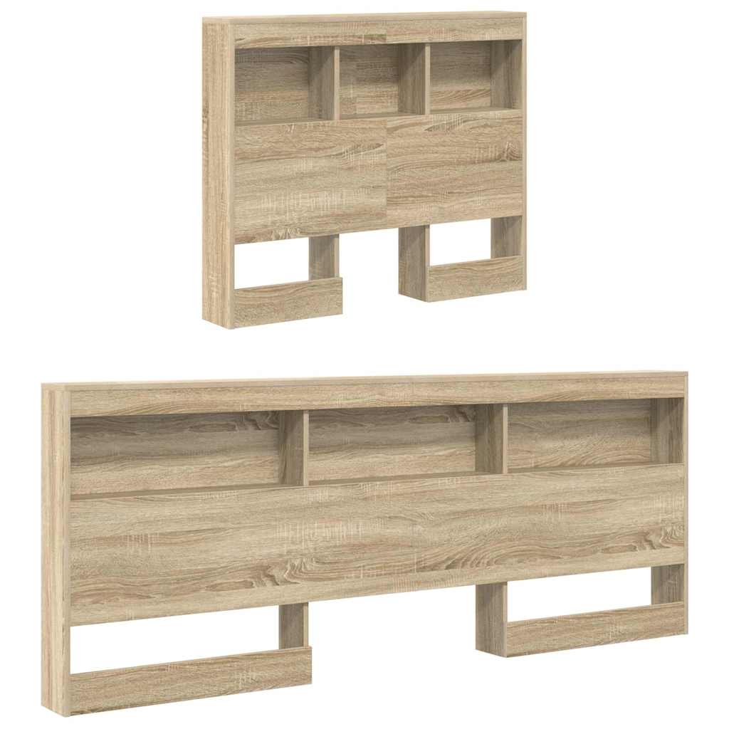 Bookshelf Bed Sonoma Oak 75 x 190 cm Particleboard