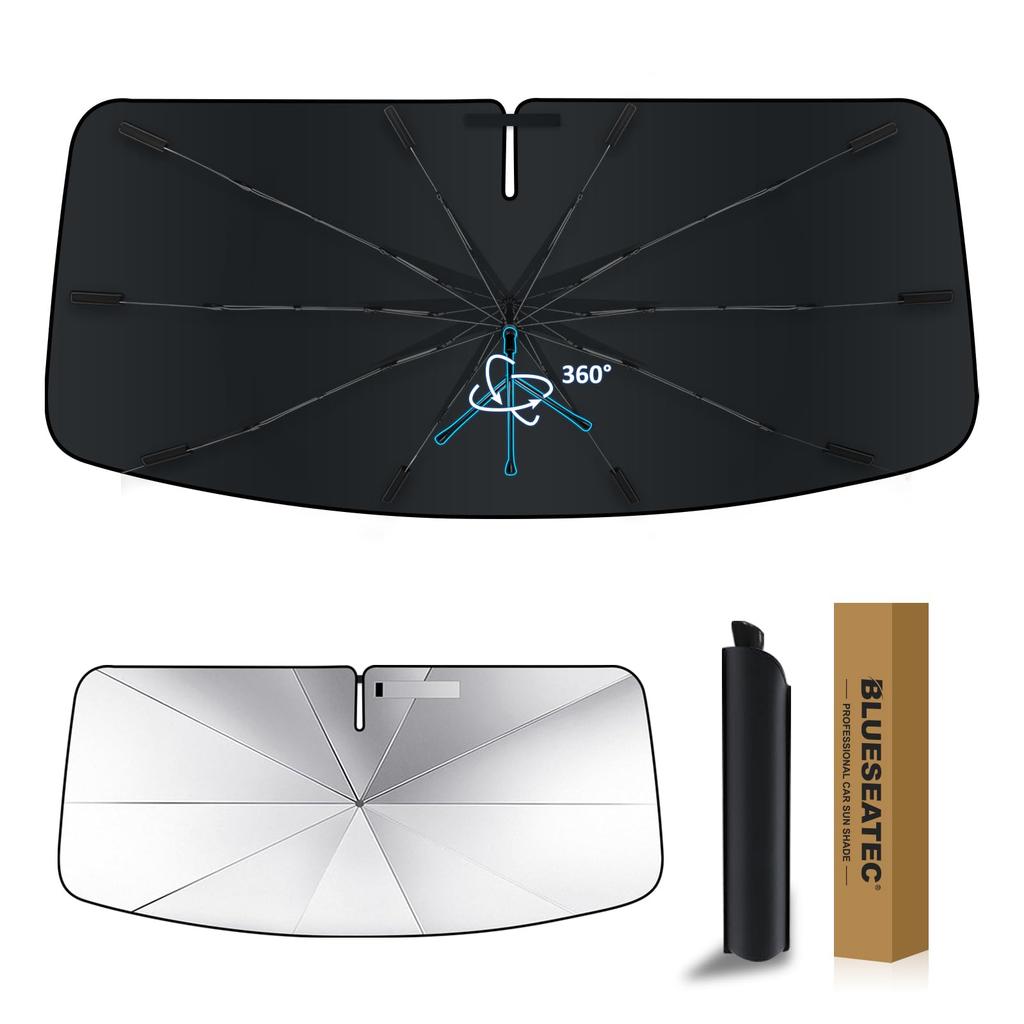 Reinforced Rotating Windshield Sunshade for Suzuki Hustler MR02 Series Generation Models UV Flexible Umbrella Light Easy Installation and Car Storage