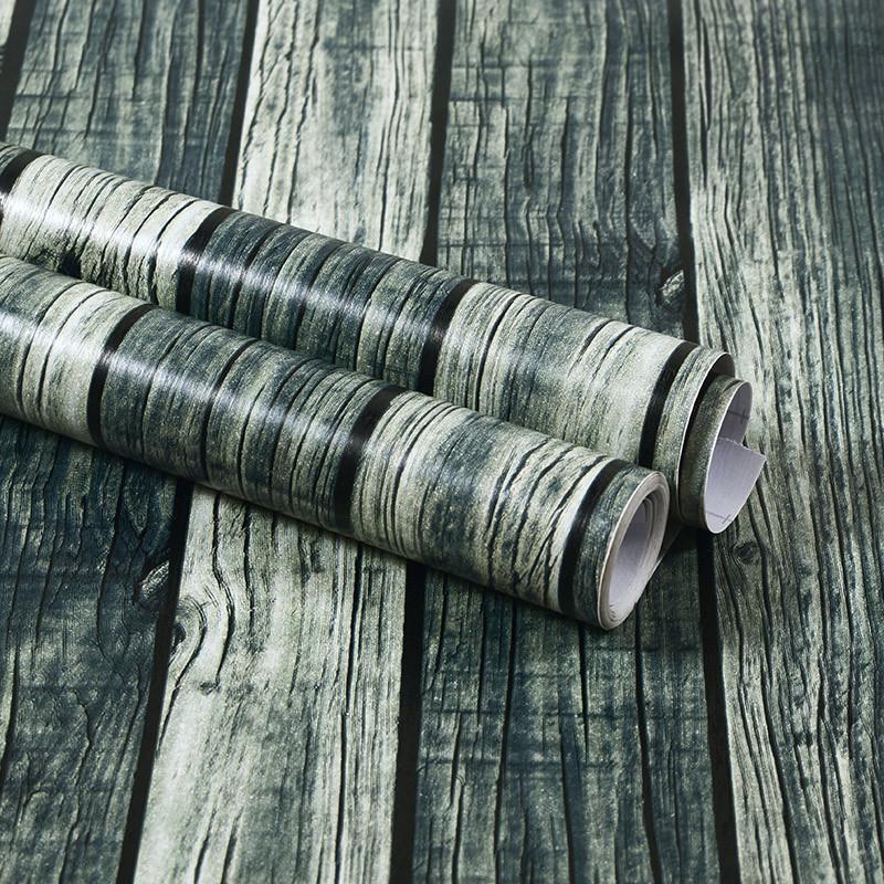 40CM X 3M Furniture Renovation Stickers Self-adhesive Wood Grain Stickers Wallpaper Cabinets Wooden Doors Tabletops Waterproof