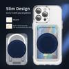 Dla Samsung Galaxy Z Flip7 5G Magnetyczne Etui Podpórka Skórzany Tył z Teksturą Jeansu z