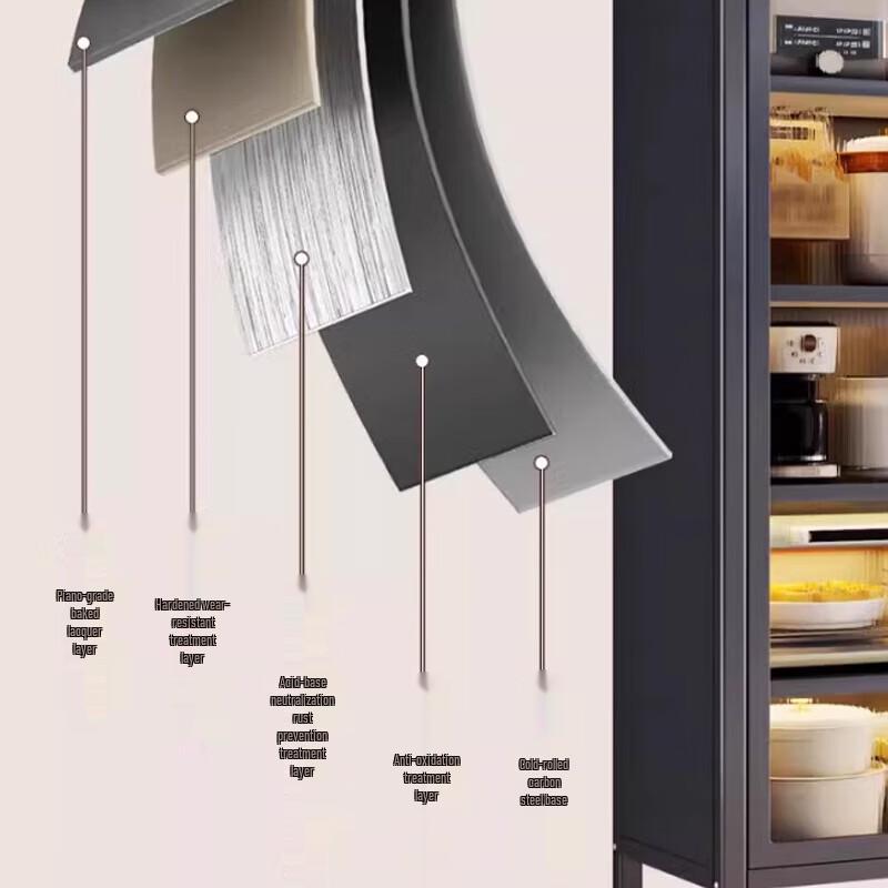 Modern 2-Tier Dustproof Storage Cabinet