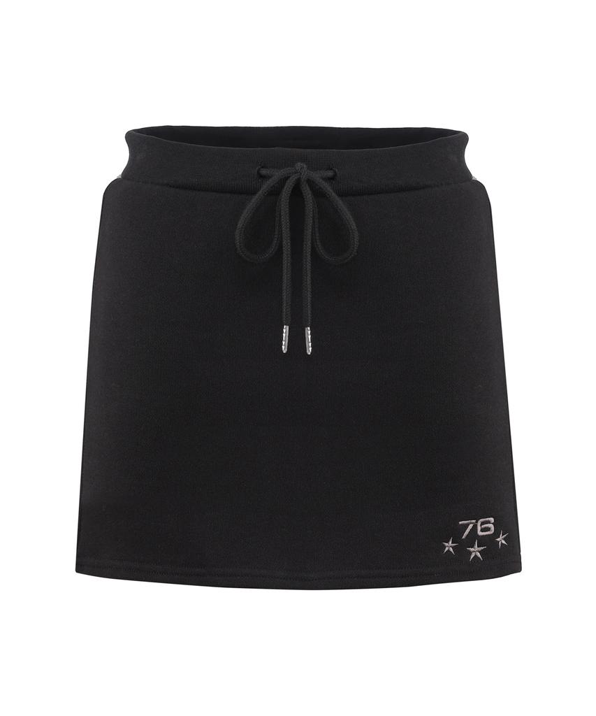Seullisiseu Star Line Sweat Skirt (Black)